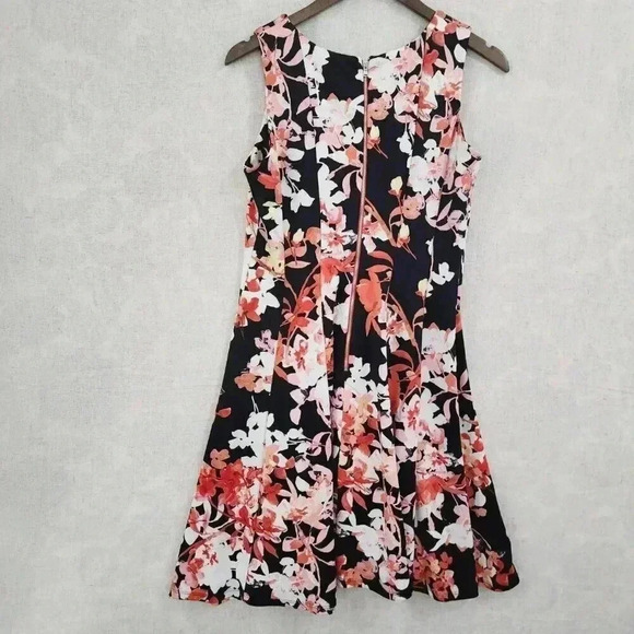 Julian Taylor Sucuba Floral Printed Sleeveless Fit & Flare Mini Dress 10 3401P - Picture 6 of 8